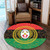Togo Round Rug Pan Africa With Coat Of Arms