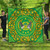 Democratic Republic of Sao Tome and Principe Quilt Royal Floral Frame