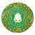 Guinea Round Rug Royal Floral Frame
