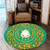 Guinea Round Rug Royal Floral Frame