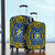 Central African Republic Luggage Cover Royal Floral Frame