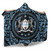 Botswana Hooded Blanket Royal Floral Frame