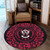 Sudan Round Rug Royal Floral Frame