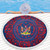 Namibia Beach Blanket Royal Floral Frame