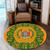 Zambia Round Rug Royal Floral Frame