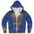 Egyptian Sherpa Hoodie Hieroglyphic Ankh
