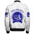 Zeta Phi Beta Zipper Bomber Jacket Pearl White