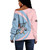 Gamma Phi Delta Off Shoulder Sweatshirt Circle Style