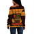 Kwanzaa Off Shoulder Sweatshirt Style Pattern