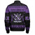 Kappa Lambda Chi Zipper Bomber Jacket Christmas Style Pattern