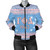 Gamma Phi Delta Bomber Jacket Christmas Symbols Design