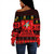 Order of the Eastern Star Off Shoulder Sweatshirt Lux Christmas