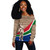 South Africa Off Shoulder Sweatshirt Nelson Mandela South African Flag