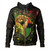 Pan-African Hoodie Black Power With Map Brush Style