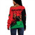 Pan-African Off Shoulder Sweatshirt Special Style