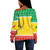 Republic of the Congo Off Shoulder Sweatshirt Christmas Coat of Arms