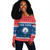 Cape Verde Off Shoulder Sweatshirt Christmas Coat of Arms