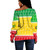 Democratic Republic of Sao Tome and Principe Off Shoulder Sweatshirt Christmas Coat of Arms