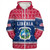 Liberia Sherpa Hoodie Christmas Coat of Arms
