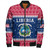 Liberia Zipper Bomber Jacket Christmas Coat of Arms