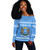 Somalia Off Shoulder Sweatshirt Christmas Coat of Arms