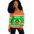 Niger Off Shoulder Sweatshirt Christmas Coat of Arms