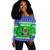 Tanzania Off Shoulder Sweatshirt Christmas Coat of Arms