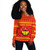Tigray Off Shoulder Sweatshirt Christmas Coat of Arms