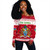 The Gambia Off Shoulder Sweatshirt Christmas Style Pattern