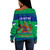 Lesotho Off Shoulder Sweatshirt Christmas Style Pattern