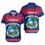 Liberia Short Sleeve Shirt Christmas Style Pattern