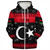 Libya Sherpa Hoodie Christmas Style Pattern