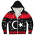 Libya Sherpa Hoodie Christmas Style Pattern