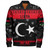 Libya Zipper Bomber Jacket Christmas Style Pattern