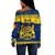 Chad Off Shoulder Sweatshirt Christmas Style Pattern