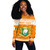 Ivory Coast Off Shoulder Sweatshirt Christmas Style Pattern