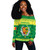 Senegal Off Shoulder Sweatshirt Christmas Style Pattern