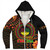 Kwanzaa Sherpa Hoodie Happy Kwanzaa Pattern