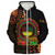 Kwanzaa Sherpa Hoodie Happy Kwanzaa Pattern