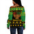 Kwanzaa Off Shoulder Sweatshirt Happy Kwanzaa Symbols Design