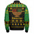 Kwanzaa Zipper Bomber Jacket Happy Kwanzaa Symbols Design