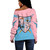 Gamma Phi Delta Off Shoulder Sweatshirt Arrow Style
