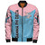 Gamma Phi Delta Zipper Bomber Jacket Arrow Style