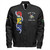 Order of the Eastern Star Zipper Bomber Jacket Sorority Pearl And Rose Flower