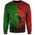Pan-African Sweatshirt Flag Pattern On Dirty Old