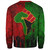 Pan-African Sweatshirt Flag Pattern On Dirty Old