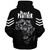 Pan-African Sherpa Hoodie Black Panther With Map Africa