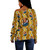 Black History Off Shoulder Sweatshirt Martin Luther King Jr Fabric