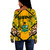 Ghana Off Shoulder Sweatshirt Leopard King Style