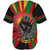 Pan-African Baseball Shirt Black Power Breaking Chains